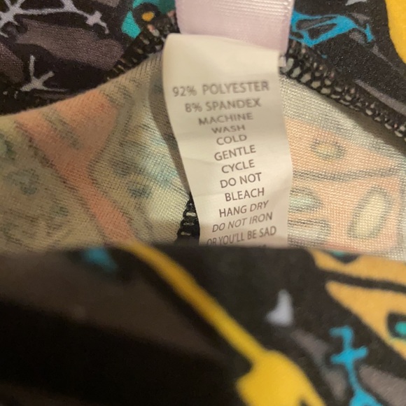 LULAROE COFFEE CUPS CAKE AND UTENSILS LEFGINGS - Picture 5 of 5